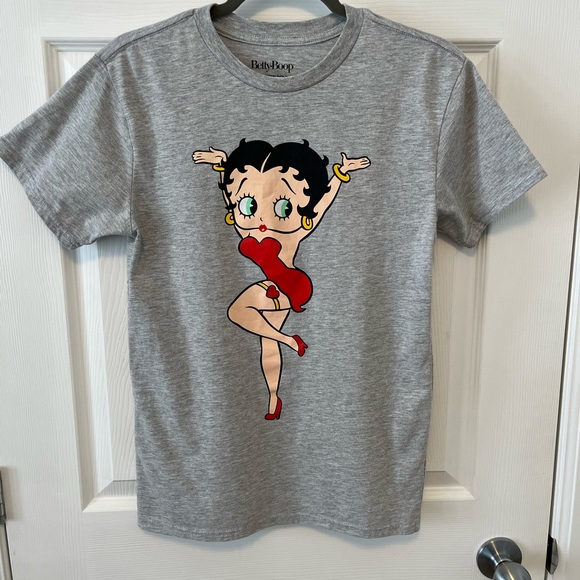 Collector’s Vintage Heathered Grey Betty Boop T-shirt -Size S - Picture 5 of 6